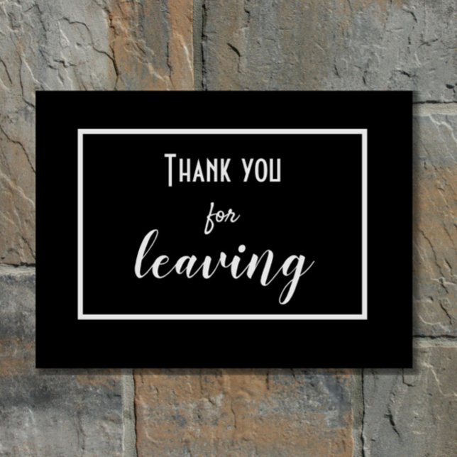 Tapete Engraçado "Obrigado Por Sair", Antissocial Introdu (A funny doormat for introverts and the antisocial!)