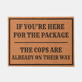 Tapete Engraçado Porch Pirata Alerta Rustic Brown Minimal