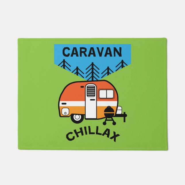 Tapete Engraçado Presente de Caravana | Melhores caravana (Frente)
