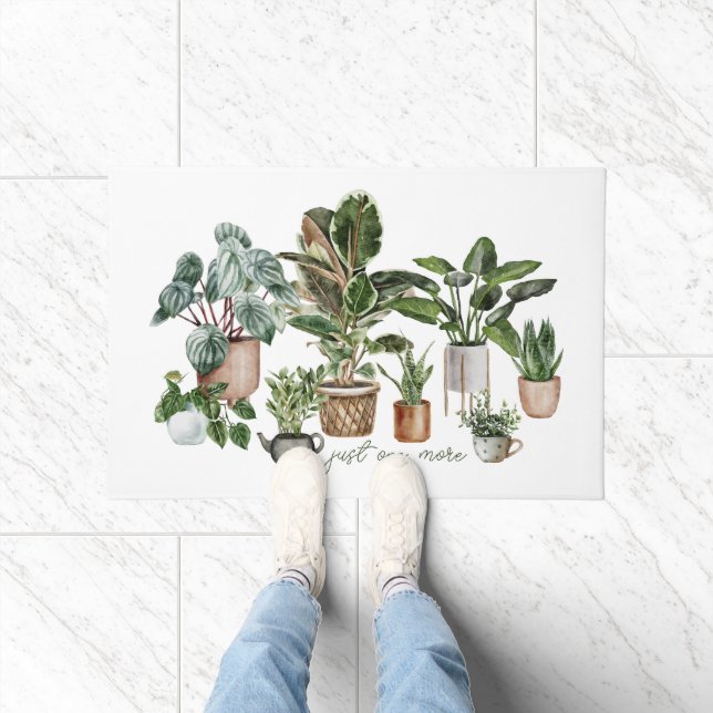 Tapete Engraçado "Só mais uma planta" Aquarela Botânica (Interior)