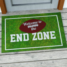 Engraçado Theme End Zone Doormat Americano de Fute