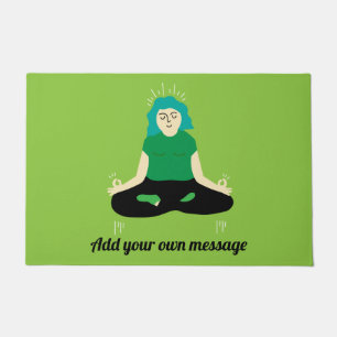 Tapete Engraçado Zen Bem-vindo à Porta Mat