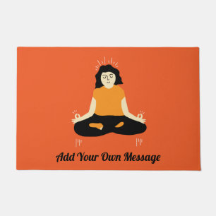 Tapete Engraçado Zen Bem-vindo à Porta Mat