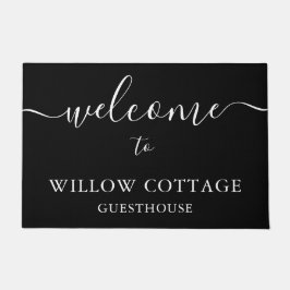 Tapete Entrevista preto e branco moderno bem-vindo