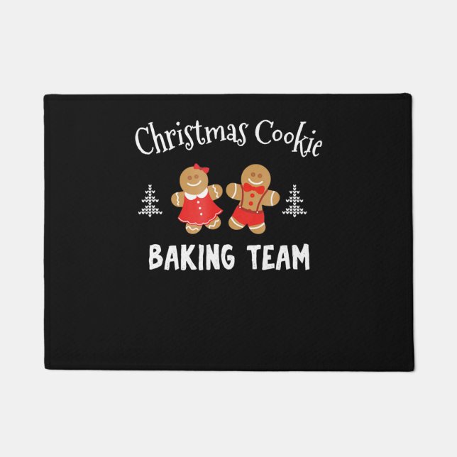 Tapete Equipe de panificação de biscoitos de Natal | pão  (Frente)