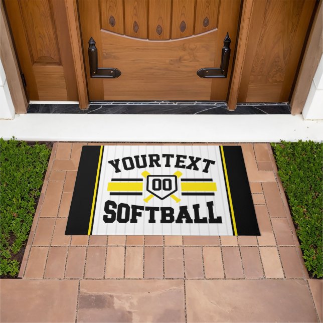 Tapete Equipe de Varsity do Softball Player de NOME DE AD (Ar livre)