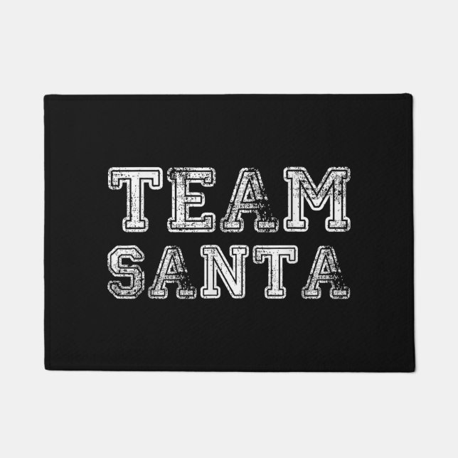Tapete Equipe Papai Noel Natal Divertido  (Frente)