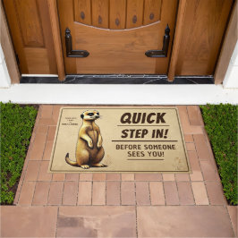 Tapete Erdmännchen lustiger Willkommensgruß für Familien