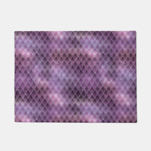Tapete Escamas de Dragão com Ombre Roxo Brilhante e Brilh