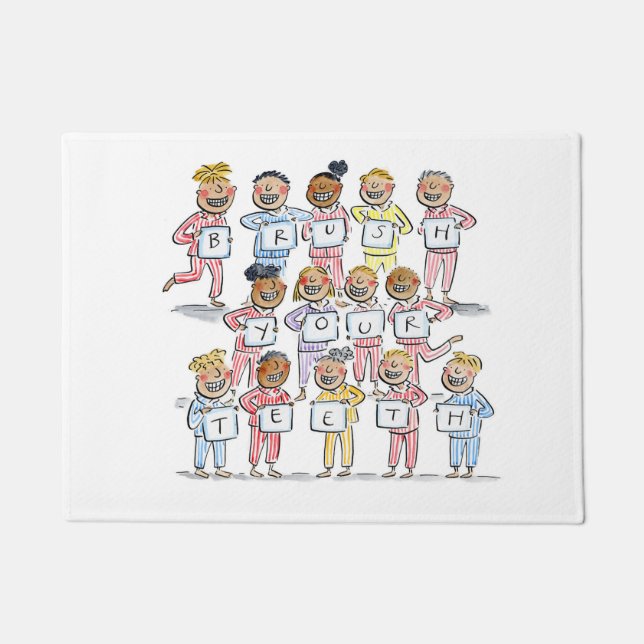 Tapete Escove os dentes (Frente)