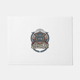 Tapete Escudo de Batalha Patriótico 1776 Símbolo Inspirad