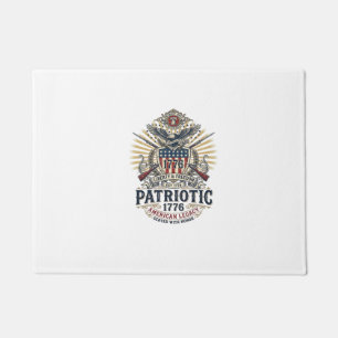 Tapete Escudo de Batalha Patriótico 1776 Símbolo Inspirad