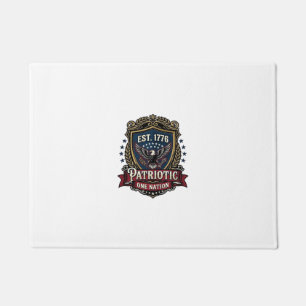 Tapete Escudo de Batalha Patriótico 1776 Símbolo Inspirad