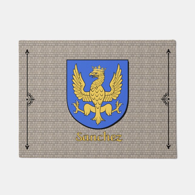 Tapete Escudo Histórico Sanchez em Cobblestone (Frente)