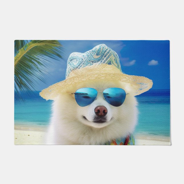 Tapete Eskimo Americano na Praia, presente de verão para  (Frente)