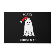 Espantalho Fantasma de Natal com Papai Noel