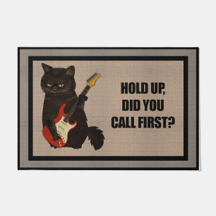 Tapete Espere, Você Chamou Primeiro Matador, Cat Doormat