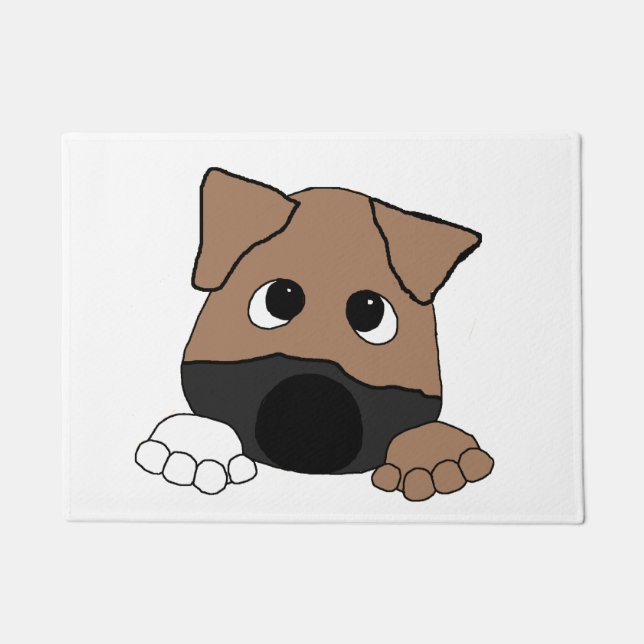 Tapete espreitando o cur preto da boca (Frente)