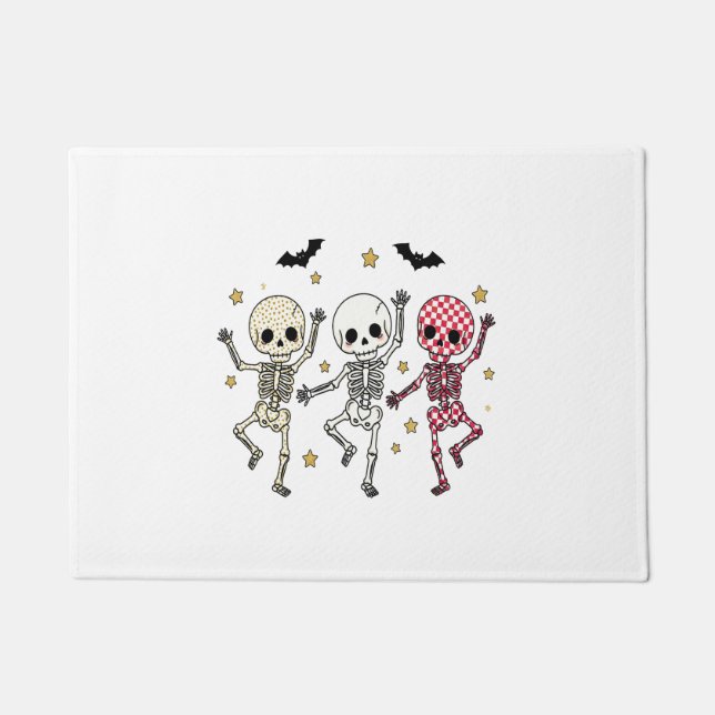 Tapete Esqueletos de dança de Halloween (Frente)