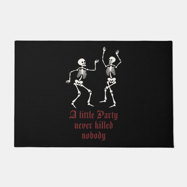 Tapete Esqueletos de Halloween contemporâneos (Frente)