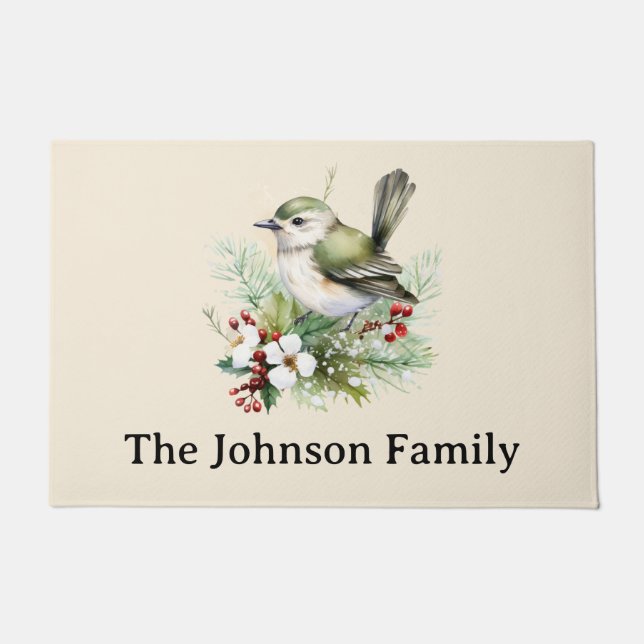 Tapete Estação Simples de Natal para Pássaros (Frente)