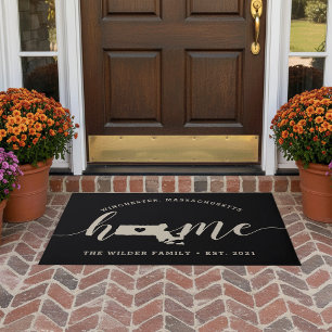 Tapete Estado inicial de Massachusetts Personalizado
