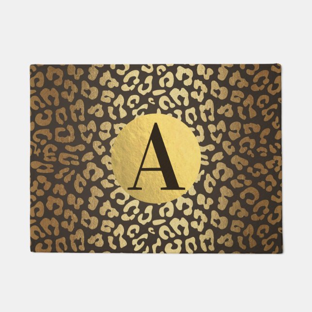 Tapete Estampa de Pele de Animal Leopardo Guepardo Modern (Frente)