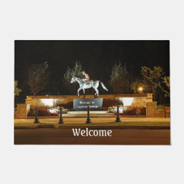 Tapete Estátua do Cavalo Dançarina Saratoga Porta Mat