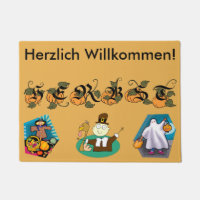 Esteira bem-vinda alemão da queda (outono)