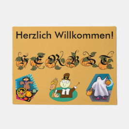 Tapete Esteira bem-vinda alemão da queda (outono)