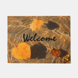 Tapete Esteira bem-vinda do outono da acção de graças por