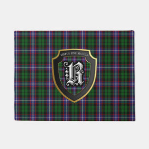Tapete Esteira bem-vinda do protetor escocês do Tartan d