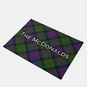 Tapete Esteira bem-vinda do Tartan de McDonald MacDonald