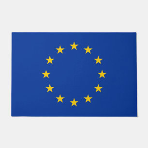 Tapete Esteira de porta com a bandeira da União Europeia