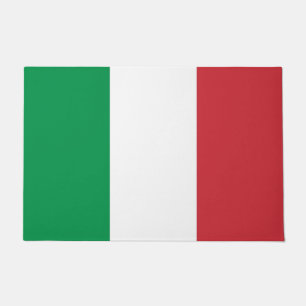 Tapete Esteira de porta com a bandeira de Italia