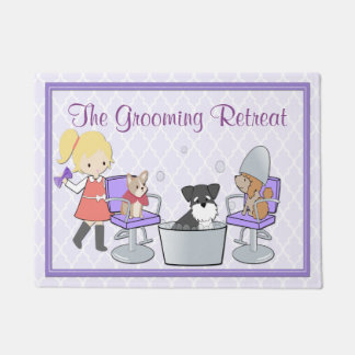 Tapete Esteira de porta customizável do salão de beleza