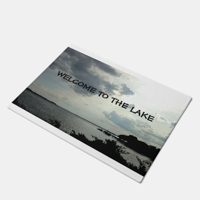 TAPETE ESTEIRA DE PORTA DA BOA VINDA DA CASA DO LAGO (Inclinado)