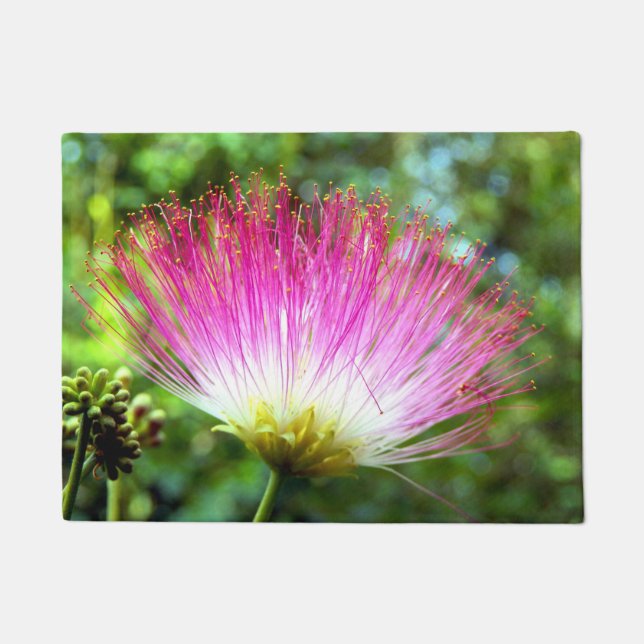 Tapete Esteira de porta persa da flor da árvore de seda (Frente)