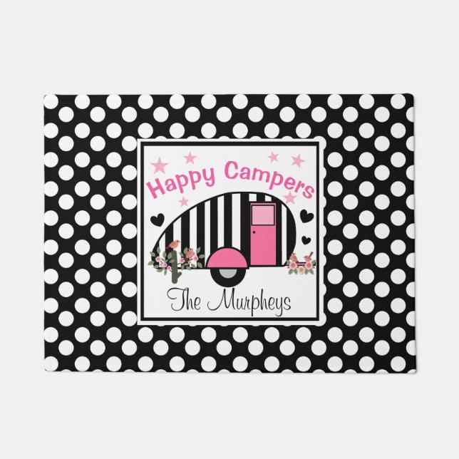 Tapete Esteira de porta personalizada dos campistas (Frente)