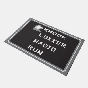 Tapete Esteira de porta retro 24" do menu do RPG x 36"