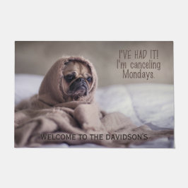 Tapete Esteiras de porta feitas sob encomenda do cão