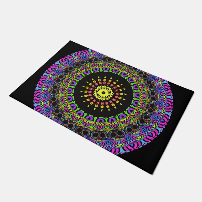 Tapete Estilo Dart Mandala II + seu apoio. & ideias (Inclinado)