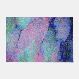 Tapete Estilo de couro rugoso com tinta vestida, tons azu