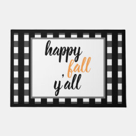 Tapete Estilo de Verificação de Buffalo Preto de Queda Mo