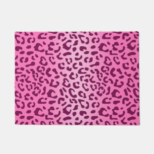 Tapete Estilo Impresso de Leopardo Rosa