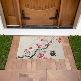 Tapete Estilo Oriental Sakura Cherry Blossom Art