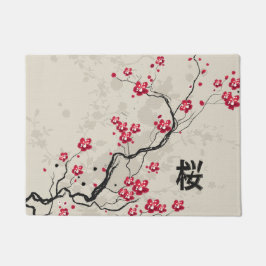 Tapete Estilo Oriental Sakura Cherry Blossom Art
