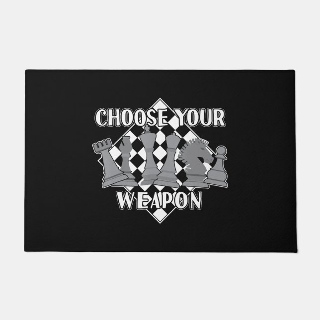 Tapete estratégia de jogo de xadrez dá um presente a joga (Frente)