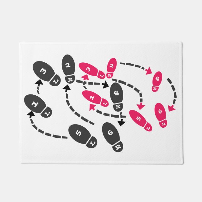 Tapete Etapas de dança insolentes (Frente)