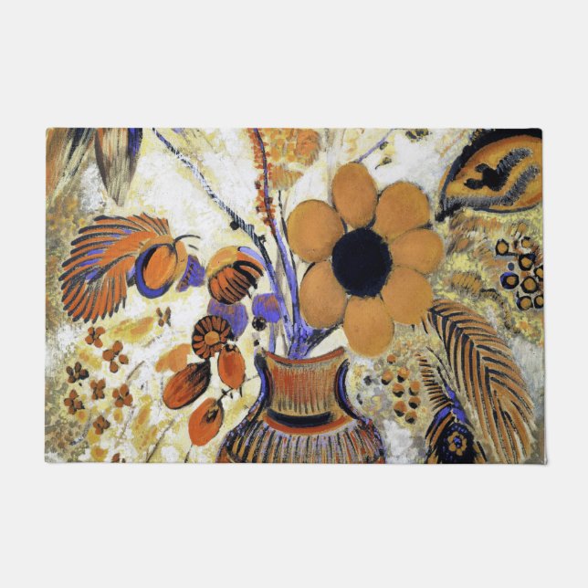 Tapete Etruscan Vase com Flores, Redon (Frente)